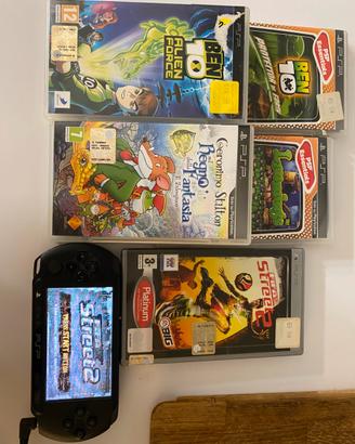 Psp Sony + 5 giochi