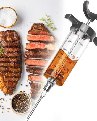 Siringa da Cucina Iniettore per carne + 3 aghi