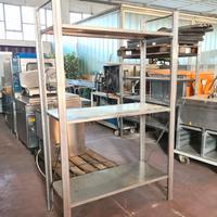 scaffale inox per stoccaggio alimentare usata