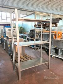 scaffale inox per stoccaggio alimentare usata