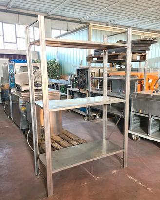 scaffale inox per stoccaggio alimentare usata