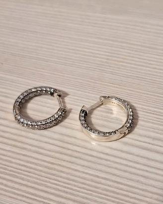 Orecchini Pandora originali in argento sterling