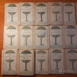 Lotto biblioteca di classici italiani annotati