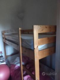 Letto a castello Mydal + materassi