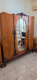 Camera da letto vintage in legno 