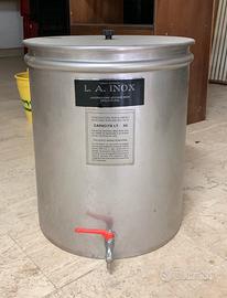 Cisterna, bidone inox 50 litri per vino/olio