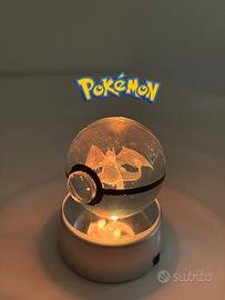 Pokemon Charizard sfera in cristallo 3D RGB