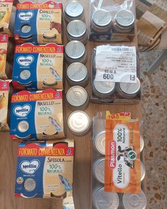 Stock omogeneizzati pappa Bimbo bambino