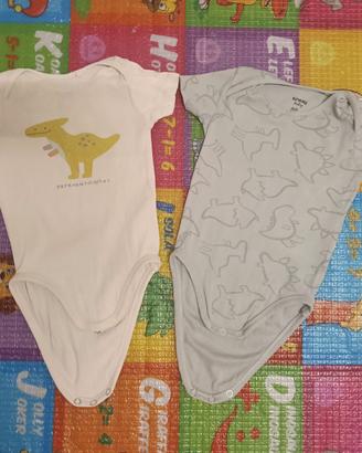 set 2 body taglia 86 cm 12/18 mesi Sinsay baby