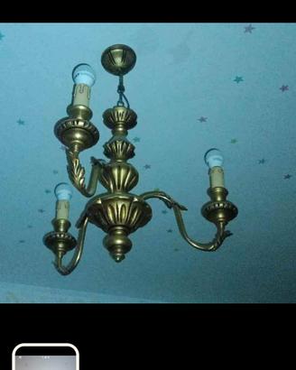 lampadario a tre luci