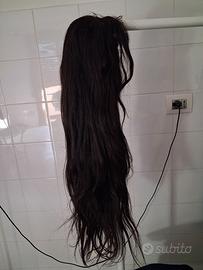 Parrucca capelli naturali cm. 70 mai utilizzata