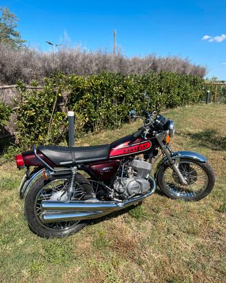 Moto kawasaki 400 mach II 1978 TARGA ORO