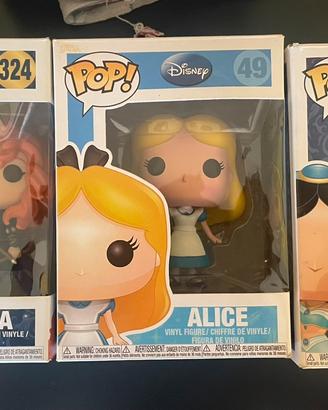 Funko pop disney Merida, Jasmine, Alice