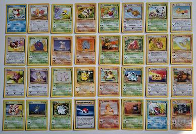 Carte Pokemon Jungle - set C e UC completo - ITA