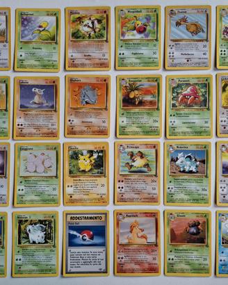 Carte Pokemon Jungle - set C e UC completo - ITA