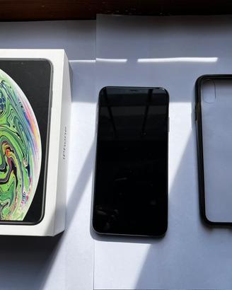iPhone XS Max Nero Space Gray + Scatola e Cover