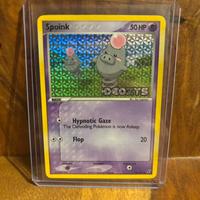 Spoink  EX Deoxys 76/107  STAMP Holo Pokemon  ENG