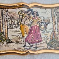 Quadretto con sbalzo artistico in argento 925%o