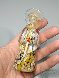 angelo in vetro di murano con murrine vintage 