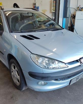 Ricambi PEUGEOT 206 1360cc benzina del 2004