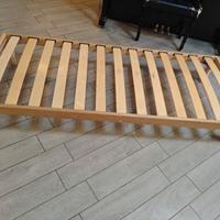 Letto singolo legno naturale
