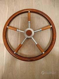 Timone acciaio teak