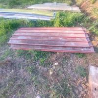 tettoia in ferro e lamiere zincate
