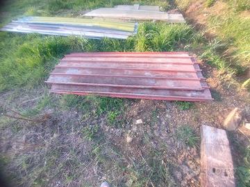 tettoia in ferro e lamiere zincate