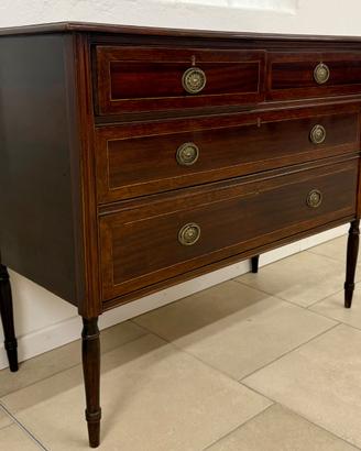 Cassettone inglese ciliegio fine ‘800