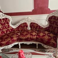 Divano con due poltrone coordinate