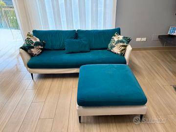 Divano con pouf Colombini come nuovo design 