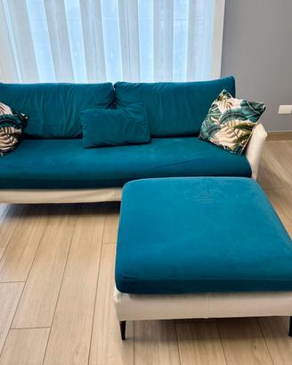 Divano con pouf Colombini come nuovo design 
