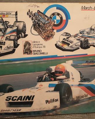 Poster vintage Autosprint BMW Bruno Giacomelli