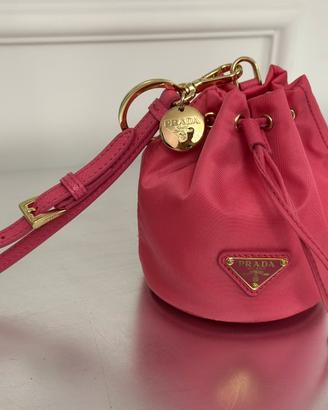 Prada Re-Edition  Mini Pouch Nylon Peony Pink
