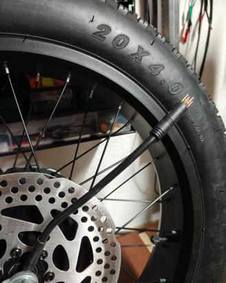 Bici elettrica.Motore posteriore