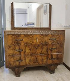 camera da letto vintage in radica 