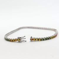 Bracciale tennis oro18kt multicolor (Ca)