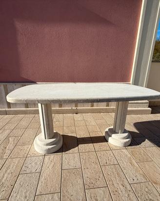 Tavolo in pietra  marmo per giardino, casa, villa