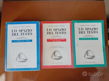 Lo Spazio Del Testo volumi 1 2 e 3 A. Fattori