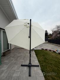 Ombrellone da giardino a palo decentrato Ø 340 cm