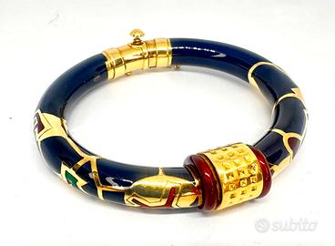 “La nouvelle Bague” oro 18kr argento smalti 780/24