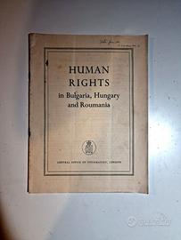 Documento storico 1953 Human Rights Europa Est Gue