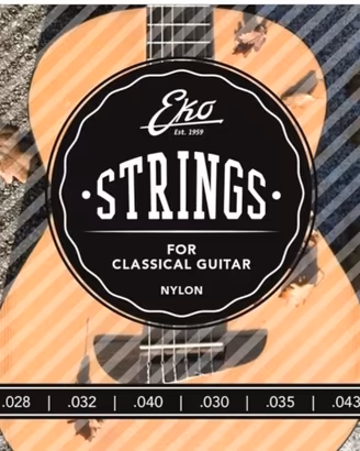 Set 6 corde Eko per chitarra classica