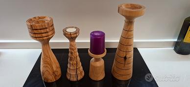 Candelabri in legno