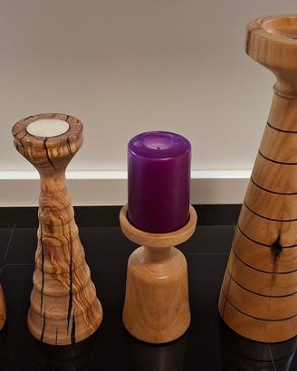Candelabri in legno