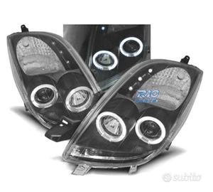 FARI TOYOTA YARIS 06-09 OCCHI ANGEL CCFL FONDO NER