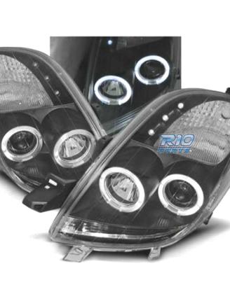 FARI TOYOTA YARIS 06-09 OCCHI ANGEL CCFL FONDO NER