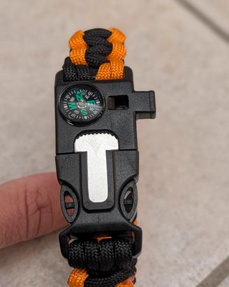 Braccialetto Kit sopravvivenza paracord