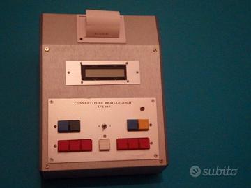 Convertitore BRAILLE-ASCII con display e stampante
