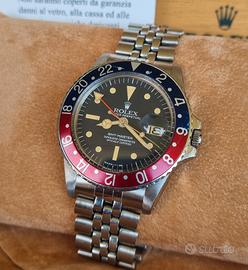 ROLEX GMT MASTER 1675 RARO QUADRANTE RADIALE  1977